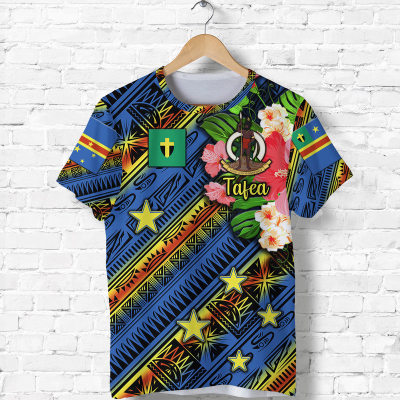 Vanuatu Tafea T Shirt Independence Be Proud LT8 Blue - Polynesian Pride