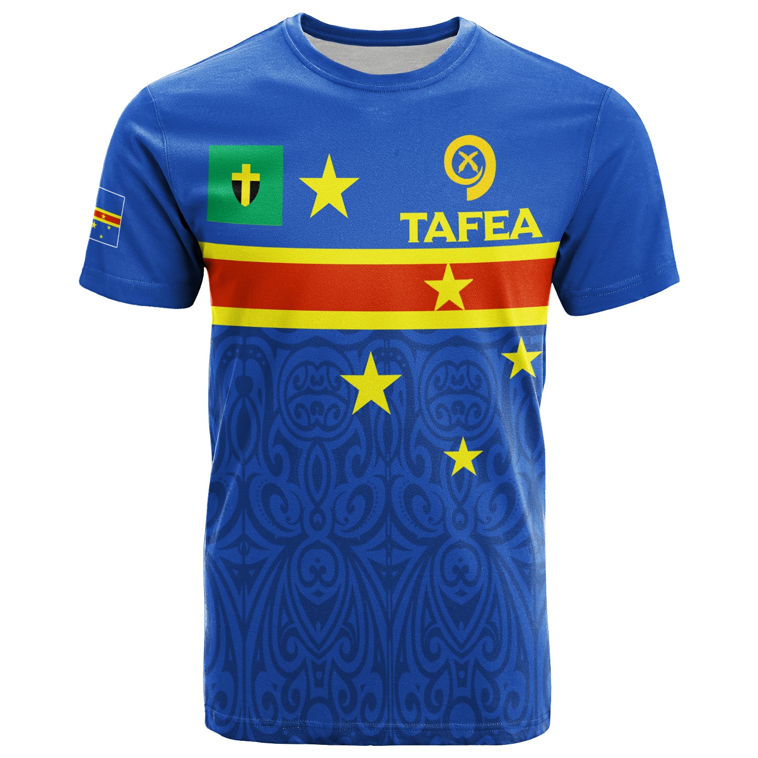 Vanuatu Tafea Province T Shirt Flag Style LT12 Unisex Blue - Polynesian Pride