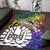 Tahiti Custom Personalised Area Rug - Rainbow Polynesian Pattern - Polynesian Pride