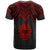 Tahiti Custom T Shirt Polynesian Armor Style Red - Polynesian Pride