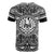 Tahiti T Shirt Tahiti Coat of Arms Polynesian White Black - Polynesian Pride