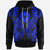 Tahiti Hoodie Polynesian Lion Head Blue Style Unisex Blue - Polynesian Pride