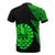 Tahiti Custom T Shirt Polynesian Pattern Green Style - Polynesian Pride