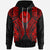 Tahiti Hoodie Polynesian Lion Head Red Style Unisex Red - Polynesian Pride