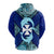 Uvea mo Futuna Dolphin Tapa Tribal Pattern Zip up Hoodie LT7 - Polynesian Pride