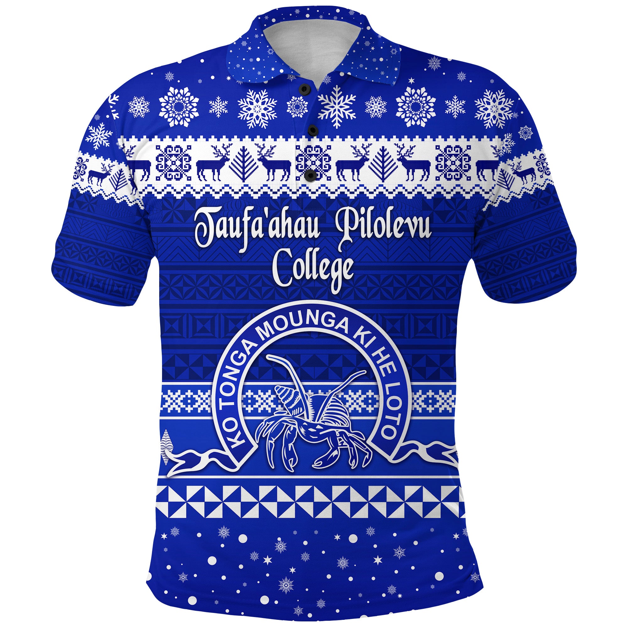 Taufaahau Pilolevu College Christmas Polo Shirt Simple Style LT8 - Polynesian Pride