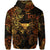 Custom Taurus Zodiac Polynesian Zip Hoodie Unique Style Gold LT8 - Polynesian Pride