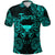 Custom Taurus Zodiac Polynesian Polo Shirt Unique Style Turquoise LT8 - Polynesian Pride