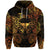 Custom Taurus Zodiac Polynesian Zip Hoodie Unique Style Gold LT8 - Polynesian Pride