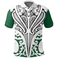 New Zealand Maori Polo Shirt - Te Manaia Tattoo Golf Shirts Black - Polynesian Pride