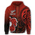 Lest We Forget Maori Poppy Flowers Zip Hoodie Customized Unisex Black - Polynesian Pride