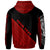 Tokelau Custom Zip Hoodie Polynesian Diagonal Pattern Red - Polynesian Pride