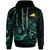 Tokelau Hoodie The Flow of The Ocean Unisex Green - Polynesian Pride