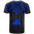 Tokelau Custom T Shirt Polynesian Armor Style Blue - Polynesian Pride