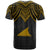 Tokelau Custom T Shirt Polynesian Armor Style Gold - Polynesian Pride