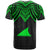 Tokelau Custom T Shirt Polynesian Armor Style Green - Polynesian Pride