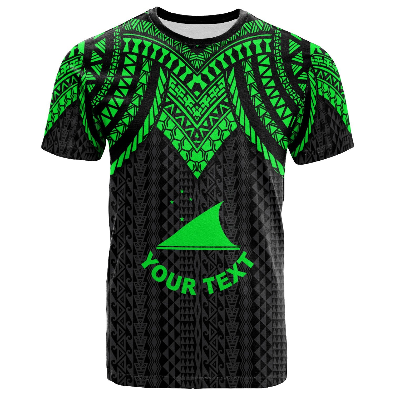 Tokelau Custom T Shirt Polynesian Armor Style Green Unisex Art - Polynesian Pride