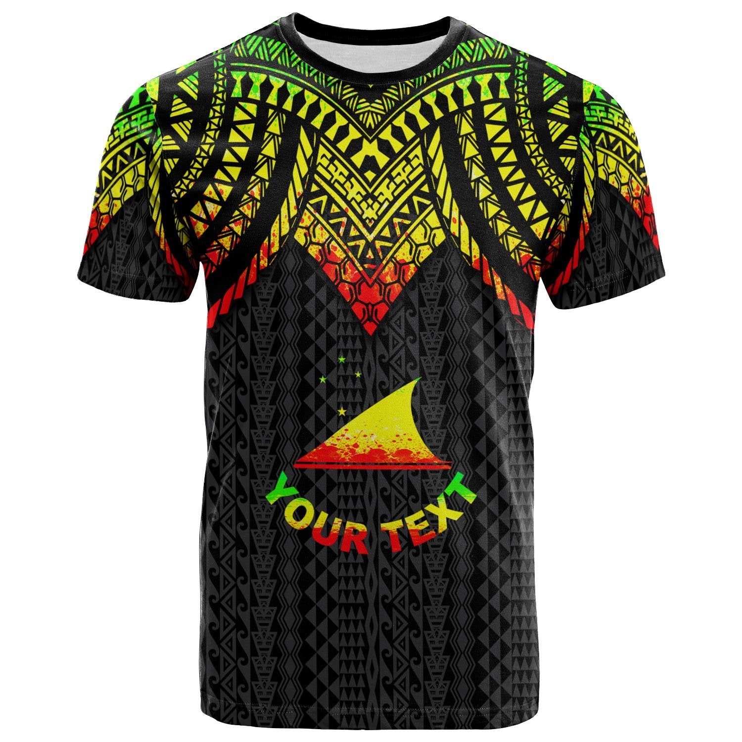 Tokelau Custom T Shirt Polynesian Armor Style Reggae Unisex Art - Polynesian Pride