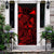 Tokelau Door Cover Turtle Hibiscus Red - Polynesian Pride