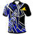 Tokelau Polo Shirt Tribal Flower Special Pattern Blue Color Unisex Blue - Polynesian Pride