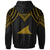 Tokelau Zip up Hoodie Polynesian Armor Style Gold - Polynesian Pride