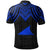 Tokelau Custom Polo Shirt Polynesian Armor Style Blue - Polynesian Pride