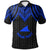 Tokelau Custom Polo Shirt Polynesian Armor Style Blue Unisex Blue - Polynesian Pride