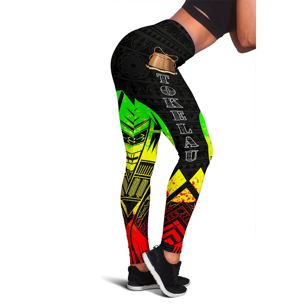 Tokelau Polynesian Leggings - Polynesian Tattoo Reggae Version Reggae - Polynesian Pride