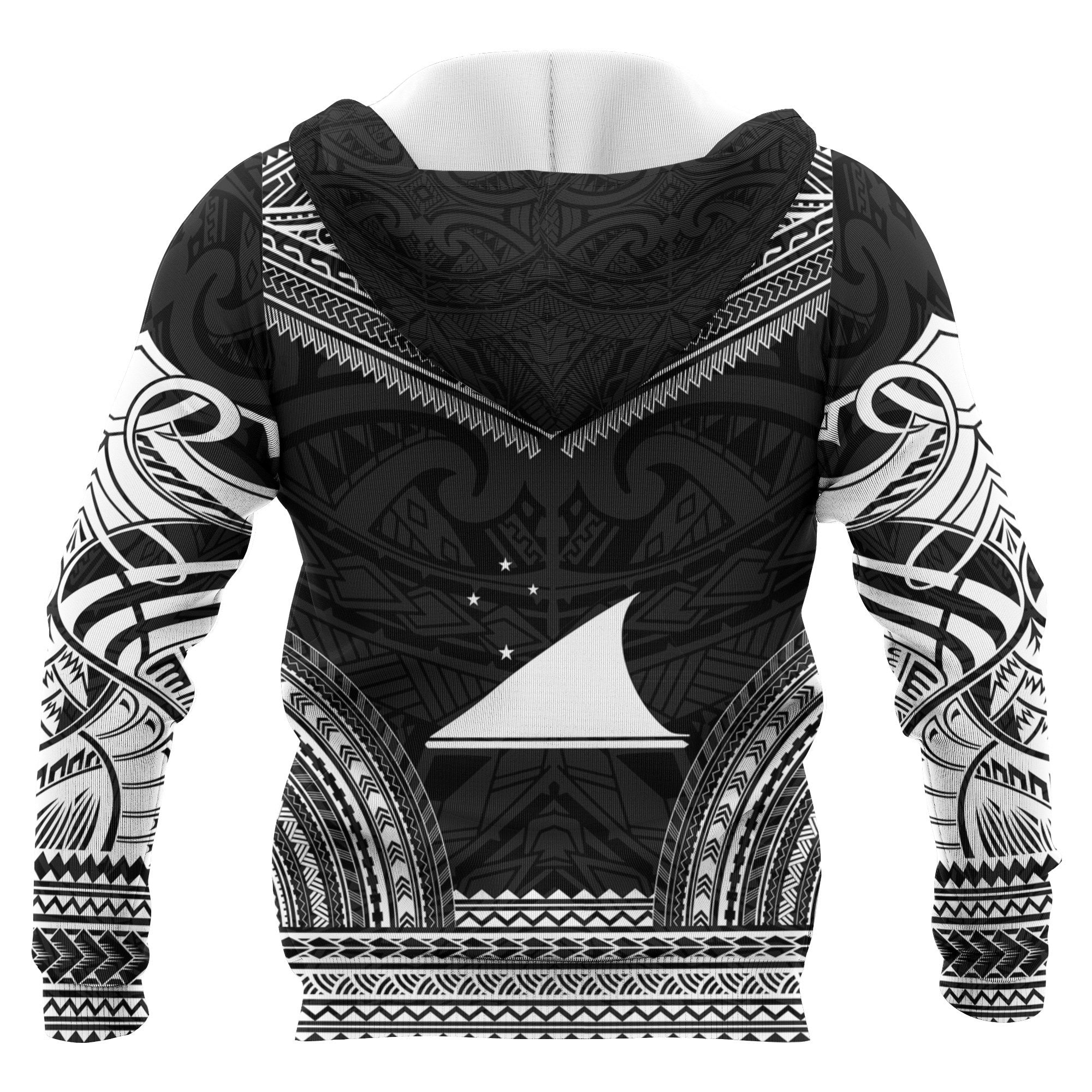 Tokelau Polynesian Chief Custom Hoodie Black Version Unisex Black - Polynesian Pride