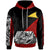 Tokelau Custom Hoodie Polynesian Diagonal Pattern Red Unisex Red - Polynesian Pride