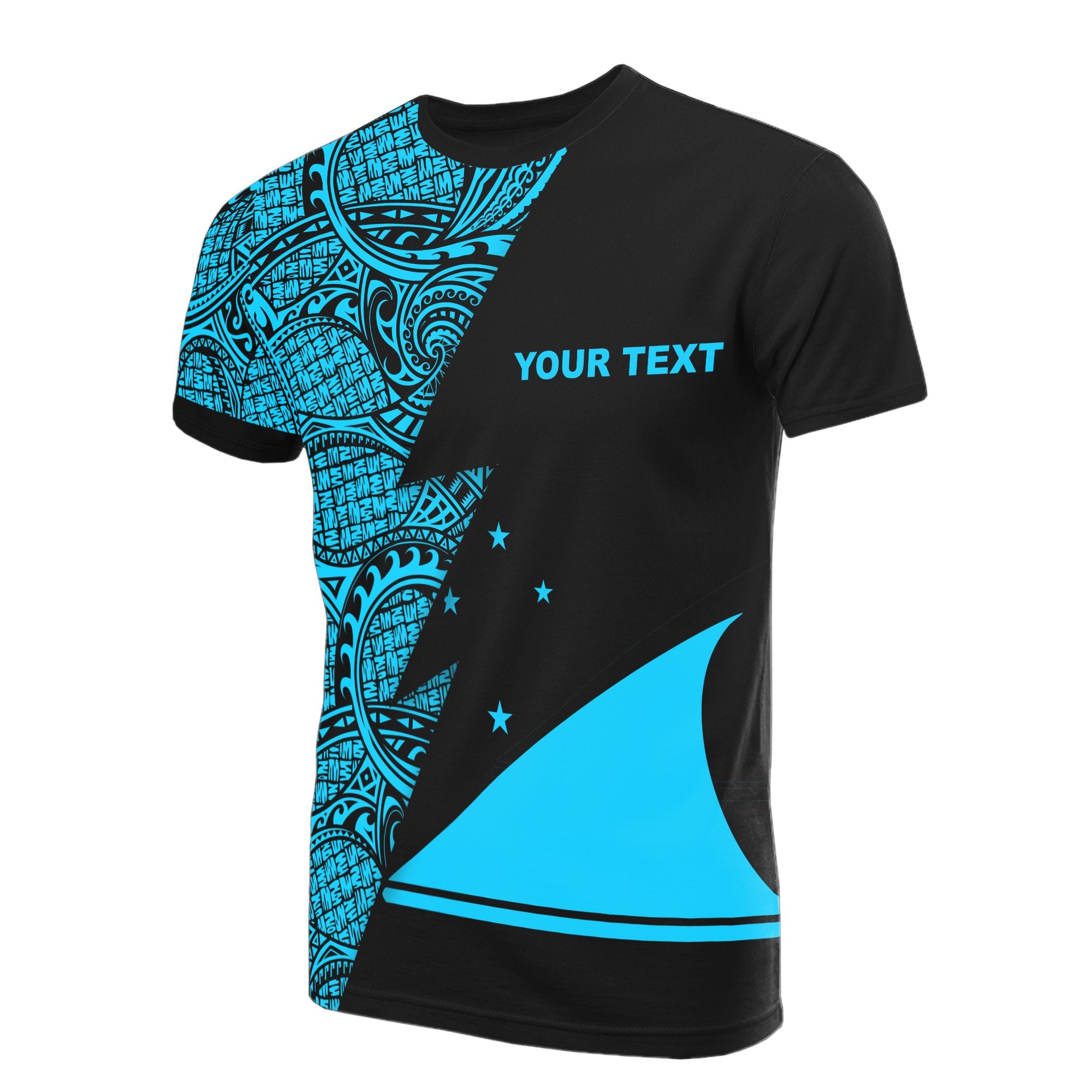 Tokelau Custom T Shirt Polynesian Pattern Neon Style Unisex Neon - Polynesian Pride