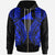 Tokelau Zip up Hoodie Polynesian Lion Head Blue Style Unisex Blue - Polynesian Pride