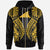 Tokelau Zip up Hoodie Polynesian Lion Head Gold Style Unisex Gold - Polynesian Pride