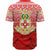 Tonga Custom Personalised Baseball Shirt - Kolisi Tonga With Tropical Flowers LT10 - Polynesian Pride