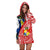 Tonga Hoodie Dress - Polynesian Pattern Red Color LT7 - Polynesian Pride