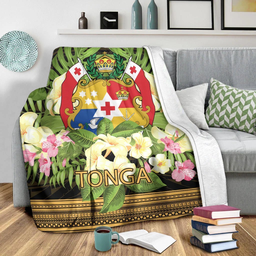 Tonga Premium Blanket - Polynesian Gold Patterns Collection - Polynesian Pride