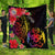 Tonga Premium Quilt - Tropical Hippie Style Black - Polynesian Pride