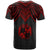 Tonga Custom T Shirt Polynesian Armor Style Red - Polynesian Pride