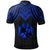 Tonga Custom Polo Shirt Polynesian Armor Style Blue - Polynesian Pride