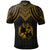 Tonga Polo Shirt Polynesian Armor Style Gold - Polynesian Pride