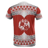 Tonga All Over T Shirt Tongan Wave Style - Polynesian Pride