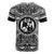 Tonga T Shirt Tonga Coat of Arms Polynesian White Black - Polynesian Pride