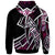 Kosrae Zip Hoodie Tribal Flower Special Pattern Purple Color - Polynesian Pride