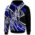 Tonga Hoodie Tribal Flower Special Pattern Blue Color Unisex Blue - Polynesian Pride