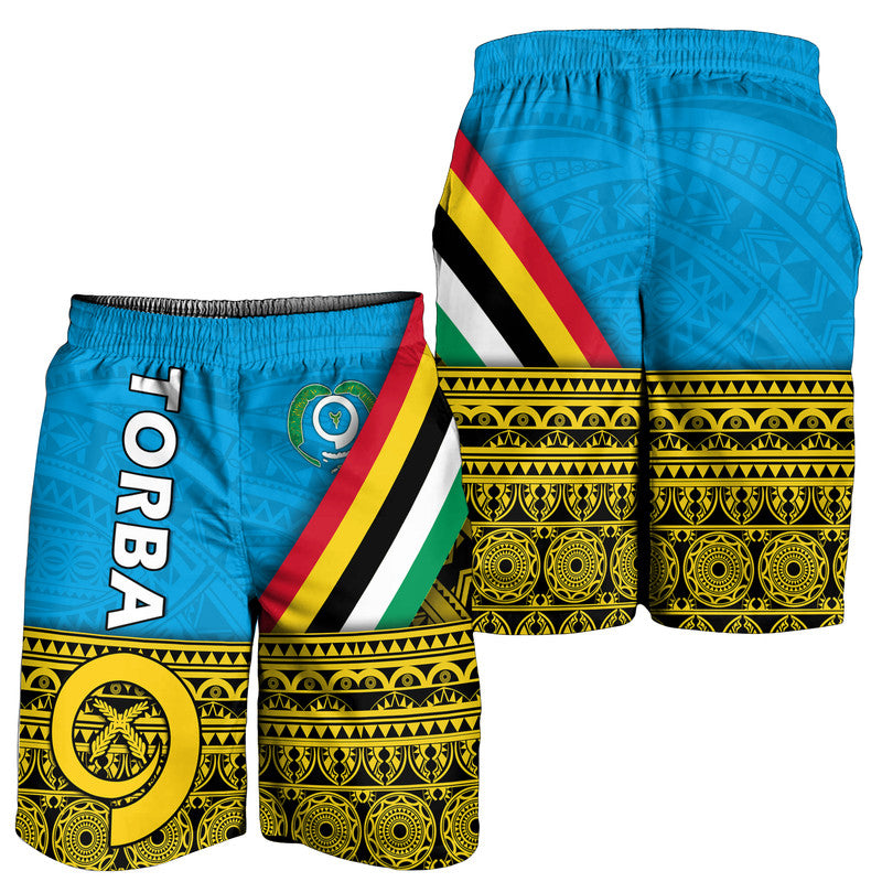 Vanuatu Torba Province Day Combo Polo Shirt and Men Short Torba Flag Color Style LT9 - Polynesian Pride