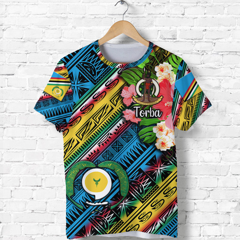 Custom Vanuatu Torba T Shirt Independence Be Proud LT8 Blue - Polynesian Pride