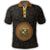 Hawaiian Hawaii Coat Of Arms Inside Polo Shirt Gold Glow Style - Polynesian Pride