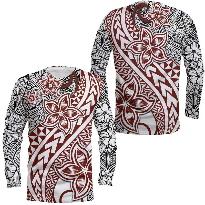 Traditional Polynesian Tribal Tattoo Retro Long Sleeve Shirt LT9 Unisex White - Polynesian Pride