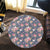 Tropical Butterfly Pink Round Carpet - AH - Polynesian Pride