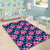 Tropical Flowers With Hummingbirds Palm Leaves Area Rug - AH - Polynesian Pride